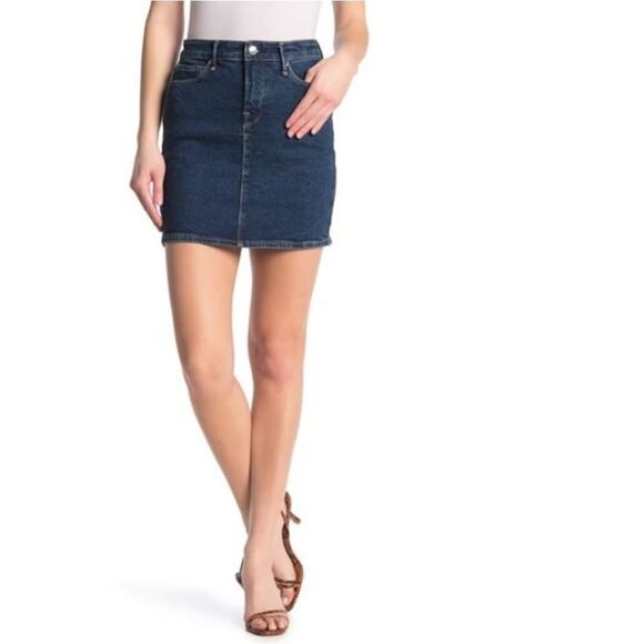 Good American Jean Mini Skirt size 12/31 - Picture 2 of 10